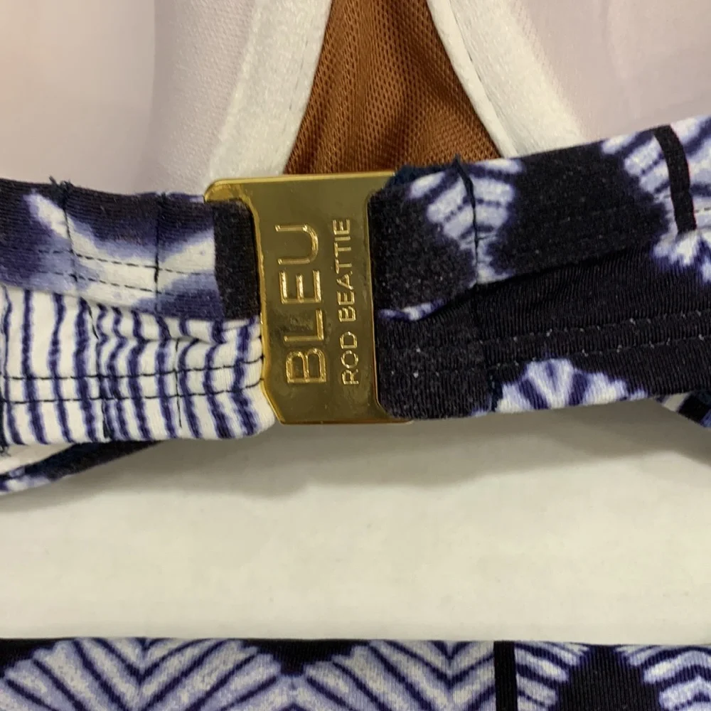 Blue Patterned Bikini Set-underwire - Picture 10 of 14